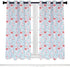 QIYI Pink Flamingos Flock Blackout Curtain Panels, 2 Panel Sets Summer Aqua Blue Green Leaf Thermal Insulated Treatments Curtains, Home D©cor Window Drapes for Living Room Girls Bedroom, 52 x 84 Inch