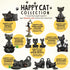 Whimsical Black Cat Vampire Dracula Figurine Cute Collectible - Happy Cat Collection - Halloween Decoration, Cat Lover Gifts for Women, Cute Cat Gifts, Cat Lover Gifts, Cat Desk Decoration