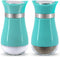 Salt and Pepper Shakers Set, Glass Salt & Pepper Dispense for Sea Salt, Black Pepper, Spices-Stylish Pioneer Dining Cooking BBQ Kitchen Gift for Women Mom Family - Mint Green