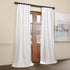 HPD Half Price Drapes Pleated Faux Silk Blackout Curtains For Bedroom Vintage Textured 25 X 96 (1 Panel), PDCH-KBS2BO-96-FP, Off White