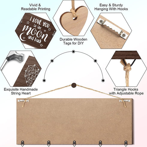 Anniversary Birthday Gifts for Him Boyfriend Graduation Gifts for Her Girlfriend, Romantic Picture Frame Anniversary Wedding Gifts for Couples Wife Husband, I Love You to The Moon & Back Photo Holder