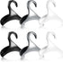 6 Packs Purse Hanger Hook Closet Organizer Handbag Rack Holder Plastic Purse Organizer for Closet Bag Hanger Exquisite Handbag Storage Hanging Tie Racks for Satchels Belt Scarf, Black, Grey and White