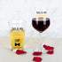 This is My Wedding Planning Cup, Beer Glass and Wine Glass Set for Him Her Couples Newlyweds Engagement Party Wedding Valentine's Day, Novelty Wedding Gift Idea for Bride and Groom, 15Oz (Set of 2)