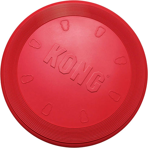 KONG - Flyer - Durable Rubber Flying Disc Dog Toy - for Large Dogs