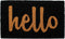 Calloway Mills 100231729BNS Script Hello Doormat, 17" x 29", Black/Natural