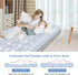 Giftway Twin Size Inflatable Air Mattress for Camping - Upgraded Height 9" Inflatable Mattress Foldable Air Bed with Waterproof Flocked Top - Portable Blow up Air Bed for Home/Travel/Housewarming Gift