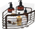Smatorga Corner Shower Caddy Organizer Adhesive?Shower Corner Shelf Rack with Hook for Bathroom, Washroom, Kitchen, Stainless Steel,Bronze