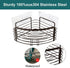 Smatorga Corner Shower Caddy Organizer Adhesive?Shower Corner Shelf Rack with Hook for Bathroom, Washroom, Kitchen, Stainless Steel,Bronze