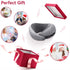 Visenta Neck Pillow for Travel. Premium Memory Foam. 360 Degree Neck Support Provides Incredible Comfortable. Dual-Side Chin Support. Compressible with Travel Pouch. Great Gift Choice. (Gray)