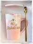 40th Birthday Gifts Women 40th and Fabulous Cup 40 and Fabulous Gifts for Women 40th Birthday Mug 40th Anniversaries Gifts 40th Gifts Idea for Women Her Wife Mom Grandma Sister Bff Friend 14 Ounce