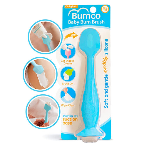 Bumco Diaper Cream Spatula - Baby Bum Brush for Butt Paste Diaper Cream, Baby Butt Cream Diaper Cream Applicator, Butt Spatula Baby Necessities, Diaper Cream Brush, Blue