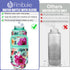 32 oz Water Bottle with Sleeve - BPA Free Leakproof Sport Large 1L Plastic Motivational Water Bottle with Straw & Strap & Insulated Neoprene Holder Carrier Bag Great Xmas Gift for Kids Women Men