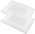 TALVANIA Bath Mat Floor Towel for Bathroom 22 x 32 Banded Rug - 100% Ring Spun Cotton Highly Absorbent Machine Washable 2 Pack White Non Rubber Backing Mats Shower Spa Hotel