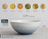 Luna 4PC 6.75" 32oz Calm Blue Porcelain Bowls | Microwave safe bowls l Cereal bowls | Pasta bowl | Large soup bowl | ceramic bowl | Kitchen bowls | Salad Bowls | Noodle bowls| Big bowl | Serving bowls