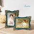 Laetitia Vintage Picture Frame 5x7 Inch/ 8x10 Inch, Elegant Antique Photo Frames with Glass Front, Photo Display, Tabletop Wall Hanging, Gift Ideas, Christmas Gift Idea, Golden pattern (Green, 5 x 7 Inch)