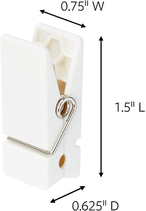 Command Spring Clips, Quartz, 8-Clips, 12-Strips, Decorate Damage-Free