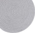SHACOS Round Placemats Set of 4 Heat Resistant Cotton Rope Braided 12 inch Place Mats for Dining Table Thick Fabric Absorbent Table Mats Trivet (Light Gray, 12 Inch)