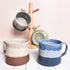 Bosmarlin Large Ceramic Coffee Mug, Big Tea Cup for Office and Home, 21 Oz, Dishwasher and Microwave Safe, 1 PCS¦ (Blue)