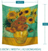 Sunflowers Tapestry Vincent Van Gogh Oil Tapestry Wall Hanging Classical Wall Art Tapestry Hippie Bohemian Hanging Home Decoration for Bedroom, Beach Throws Vertical 59"x51"