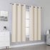 Cream Beige Curtain Panels 38 x 45 Inch Length Set of 2 Panels Light Beige Curtains for Living Room Solid Room Darkening Bedroom Curtains with Grommet Buttercream