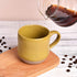 Bosmarlin Large Stoneware Coffee Mug Set of 2, Big Tea Cup for Office and Home, 17 Oz, Dishwasher and Microwave Safe, 1 PCS (Yellow, 2)