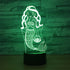 Mermaid Toys Visual 3D Lamp Illusion 2D Night light Xmas Chirstmas Festival Birthday Valentines Day Lovers Gift Nursery Bedroom Desk Table Decor for Baby Boys Kids children