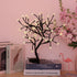 Bonsai Tree Light Artificial Tree Led Flower Cherry Blossom Light Adjustable Branches Battery Operated for Room Decoration and Gift (Warm White)