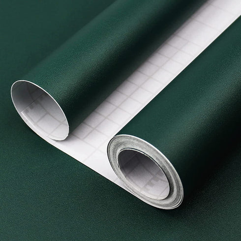 Consine Dark Green Peel and Stick Wallpaper, 15.7 X 315 inches Renter Friendly Wallpaper, Vinyl PVC Removable Wall Paper, Self-Adhesive Wall Sticker Decoration for Counter Furniture Cabinet and Room