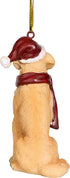 Design Toscano Christmas Xmas Golden Retriever Holiday Dog Ornaments, Full Color
