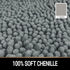 MAYSHINE Soft Plush Microfiber Bathroom Rug, Absorbent Machine Washable Chenille Bath Mat | Non-Slip Quick Dry Shag Carpet, Great for Bath, Shower, Bedroom, or Door Mat (Gray, 17x24)