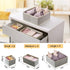 Kootek 16 Pack Drawer Organizers for Clothing, Dresser Drawer Organizer Clothes Fabric Foldable Dividers, Cabinet Closet Organizers and Storage Boxes for Clothes, Underwear, Bras, Lingerie, Socks