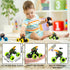 Dinosaur Toys for Kids 3-5, Monster Trucks Dino Toy for 3 Year Old Boys and Toddlers, 4 Pack Pull Back Toy Cars, Dinosaur Games with T-Rex, Birthday Gifts for Kids 3 4 5 and Up
