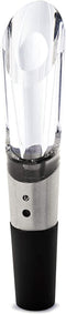Rabbit Wine Aerator and Pourer, 1.1 x 1.1 x 5.2 inches, Clear/Stainless Steel