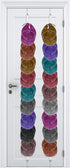 2 Pieces Adjustable Door Cap Rack Closet Hanging Cap Organizer Hanging Cap Keeper Baseball Cap Holder Hanging Cap Hook Organizer Cap Hat Display Rack with Hooks Door Hat Storage Hanger (White)