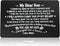 Son Gifts from Mom Engraved Wallet Insert Card for Son Christmas Birthday Gifts Inspirational Gifts for Son Graduation Gifts Wedding Day Gifts Encouragement Gifts for Son