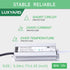 UL Certified LED Driver 12v 30W Waterproof IP67 Class 2 LED Power Supply Transformer 100V-277V AC to 12V DC Low Voltage Output for LED Light Outside(30W-12V)