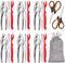 Hiware 19-piece Seafood Tools Set includes 6 Crab Crackers, 6 Lobster Shellers, 6 Crab Leg Forks/Picks and 1 Seafood Scissors & Storage Bag - Nut Cracker Set