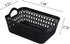 Rinboat Small Plastic Desktop Storage Basket Tray, Black, 12 Packs