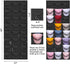 Melpler Hat Rack Hat Organizer,Hat Racks for Baseball Caps,Hat Organizer for Baseball Caps,Hat Storage with 24 Clear Deep Pockets,Hat Rack for Wall/Door Complete with Over Door Hooks(Black)