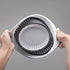 Collapsible Colander, BPA Free Silicone Food Strainer with Plastic Handles, Vegetable and Fruit Can Foldable Colander Strainer Dishwasher Safe - Large