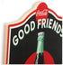 Coca-Cola Wall Art - Good Friends Cold Drinks Coca-Cola Sign - Classic Wood Wall Decor for Kitchen, Dining Room, or Man Cave