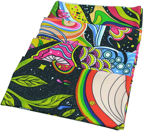 Lunerfex Mushroom Tapestry Trippy Tapestry Cute Flower Tapestry Colorful Hippie tapestries Wall Hanging for Bedroom (50 x 60 inches)