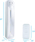 GE Wireless Under Cabinet Light, 3 Pack, White, Remote Controlled, Battery Operated, 10 Inch, 70 Lumens, Manual, ON/OFF, Perfect for Under Cabinets, Pantry, Closet and More, 38558