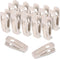 Velvet Hangers Clips Flocked Finger Clips Velvet Clothes Clips Strong Pants Hangers Clips for Slim-line Clothes Velvet Hangers (Beige,48 Pieces)
