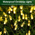 Christmas Lights - Battery Operated String Lights 50 Count Clear LED Mini Lights 8 Modes Green Wire Mini Light Set with Timer for Xmas Tree Wreath Party Indoor Outdoor Decor, Waterproof, Warm White