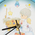Mark Feldstein Peace On Earth Precious Moments Blue 8 x 8 Holiday Hanging Wall Clock
