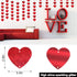 90 Hearts Valentines Day Heart Banner Felt Red Heart Shape Hanging String Garland Party Decor Valentines Day Decorations for Wedding Anniversary Birthday Home Valentines Party Supplies(15 Pcs)