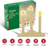Tupkee Christmas Candolier Window Candles with Flickering Bulbs 3-Lights Indoor -Flameless Electric Window Candles Candelabra