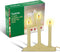 Tupkee Christmas Candolier Window Candles with Flickering Bulbs 3-Lights Indoor -Flameless Electric Window Candles Candelabra