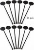 Bar Caddy Supplies (120 Pack) Assorted Swizzle Sticks / Drink Stirrers (24 of Each Design) Disposable Flexible Drinking Straws in 2 Sizes Small Bar Party Supply Refill Pack for Bar Organizer